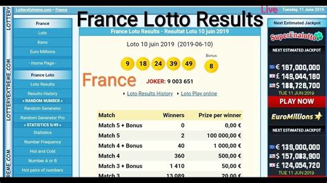 france lotto lucky numbers results